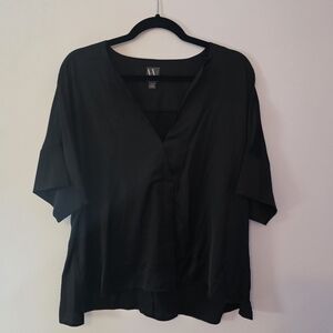 Worthington Black V-Neck Women's Tunic